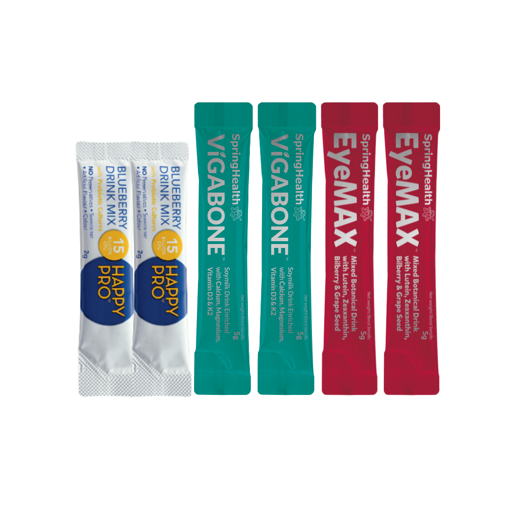 SpringHealth Vigabone, Happy PRO & EyeMax Trial Sample | Shopee Malaysia