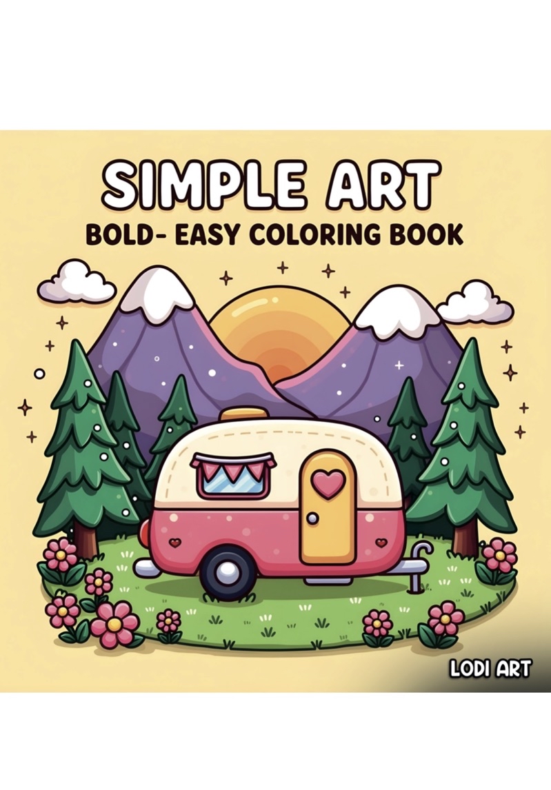 [ Soft Copy/ PDF] Simple Art Lodi Art 54 pages Coloring book Buku ...