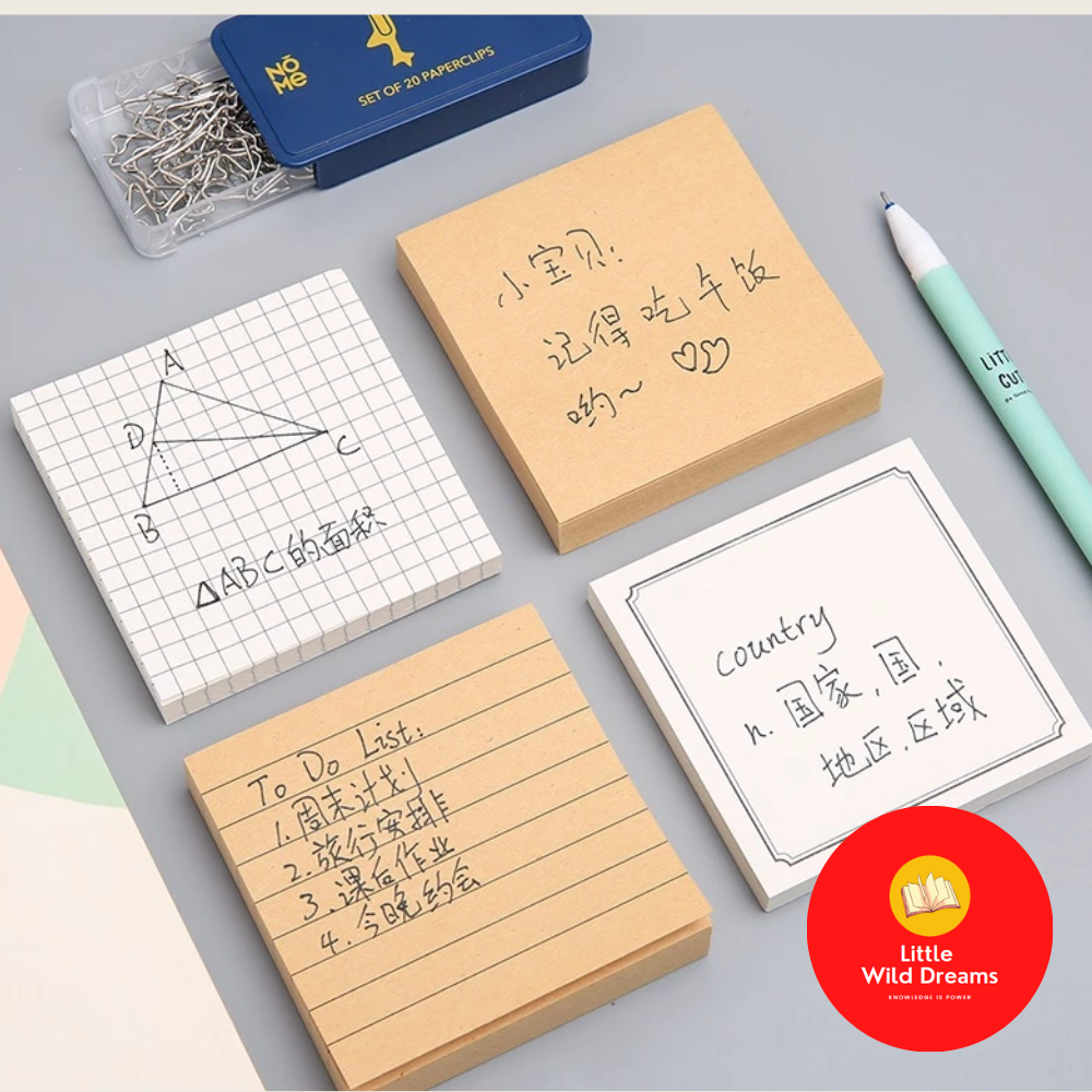 Stationery : Minimalist Style Sticky Notes | Student Office Use ...