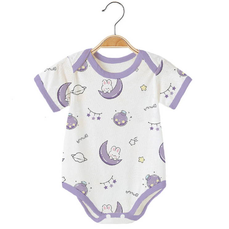 (0-12m) Newborn Baby Romper Baju Bayi Infant Short Sleeve Rompers ...