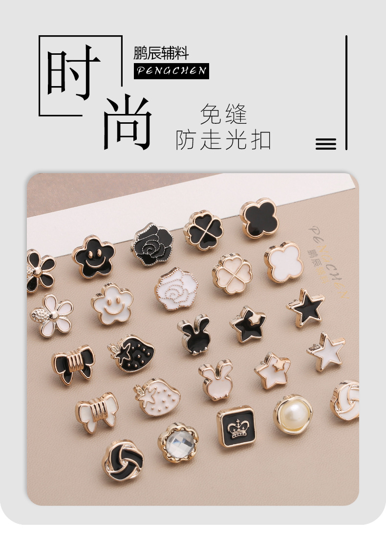 [READY STOCK] Pin Kerongsang Butang - Detachable buttons, Anti ...