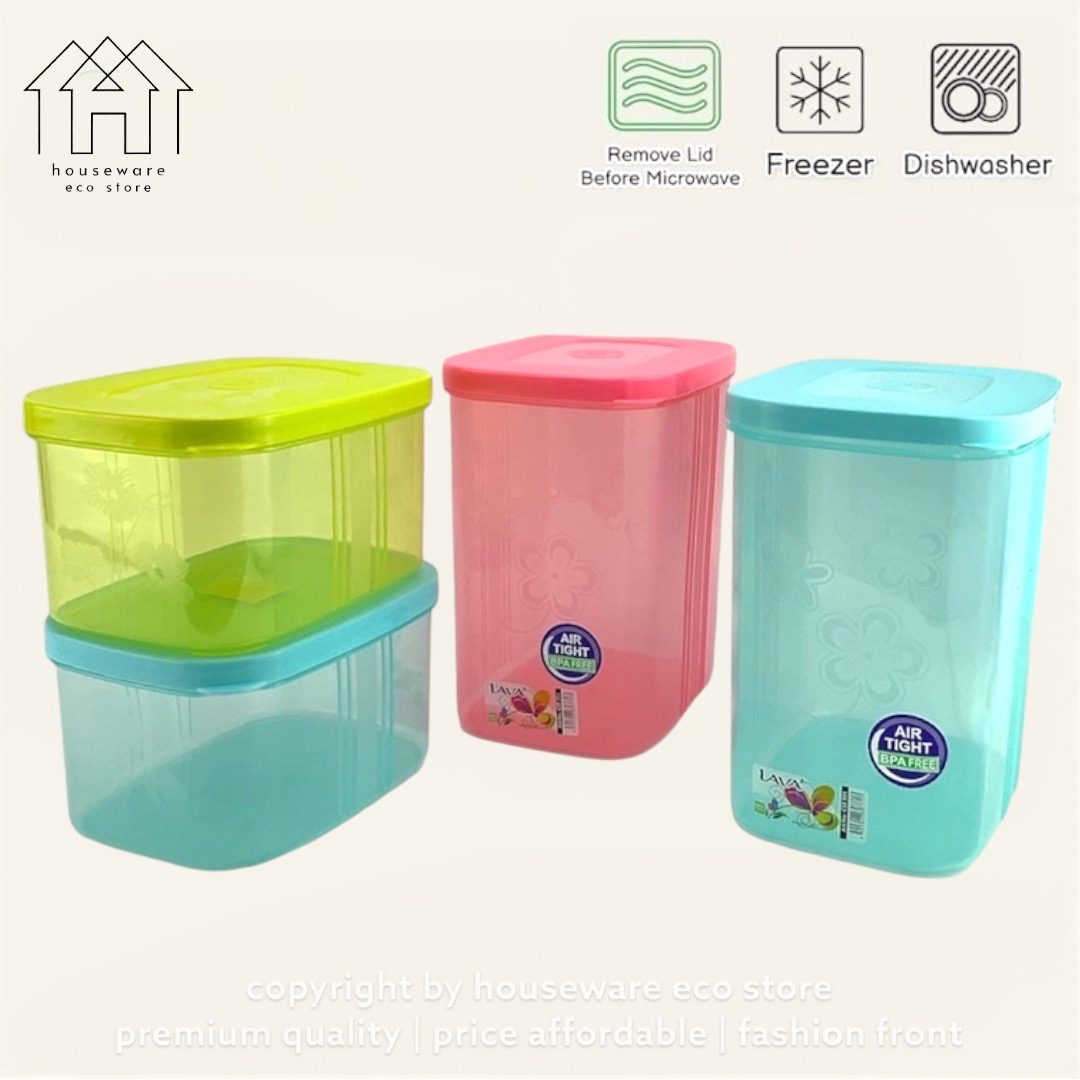 LAVA Canister Food Storage Container Tupperware / Bekas Biskut Kuih ...