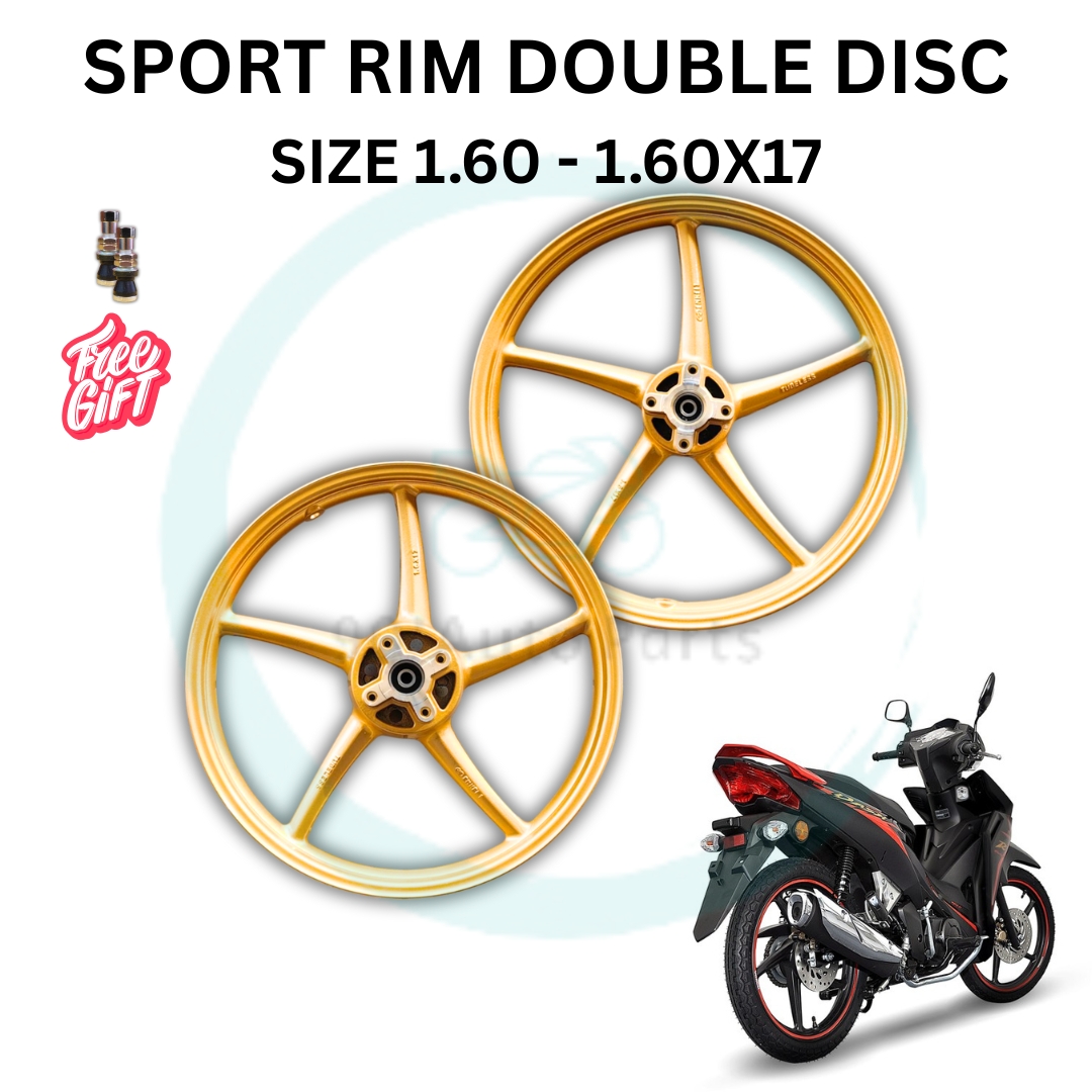 SPORT RIM SP522 DOUBLE DISC HONDA DASH 110 V2 DASH 110 FI DASH 125 FI ...