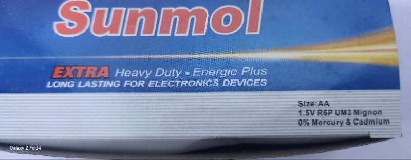 Sunmol Battery AA Size 0% Mercury & Cadmium(4pcs Pack) | Shopee Malaysia