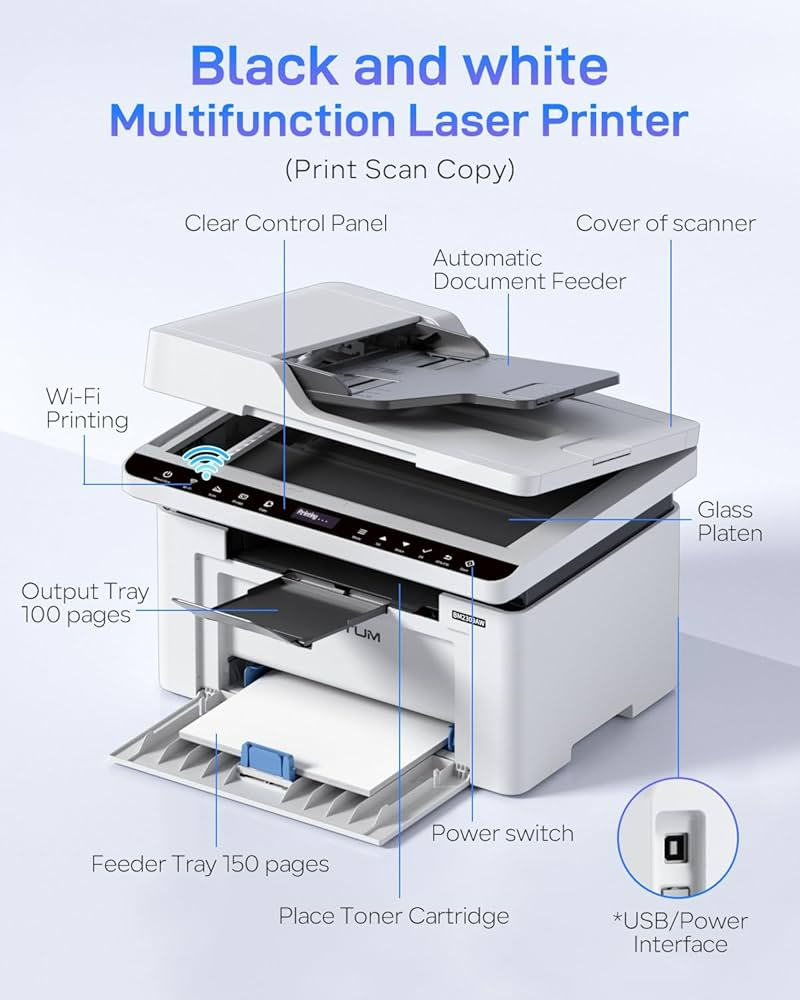 Pantum BM2300AW Mono Laser 3-in-1 Printer | USB+WiFi | up to 22ppm ...