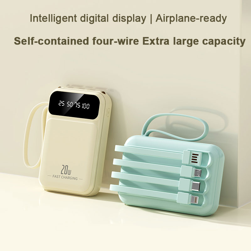 20000mAh Mini Power bank Capacity LED Display Mini Portable built-in ...