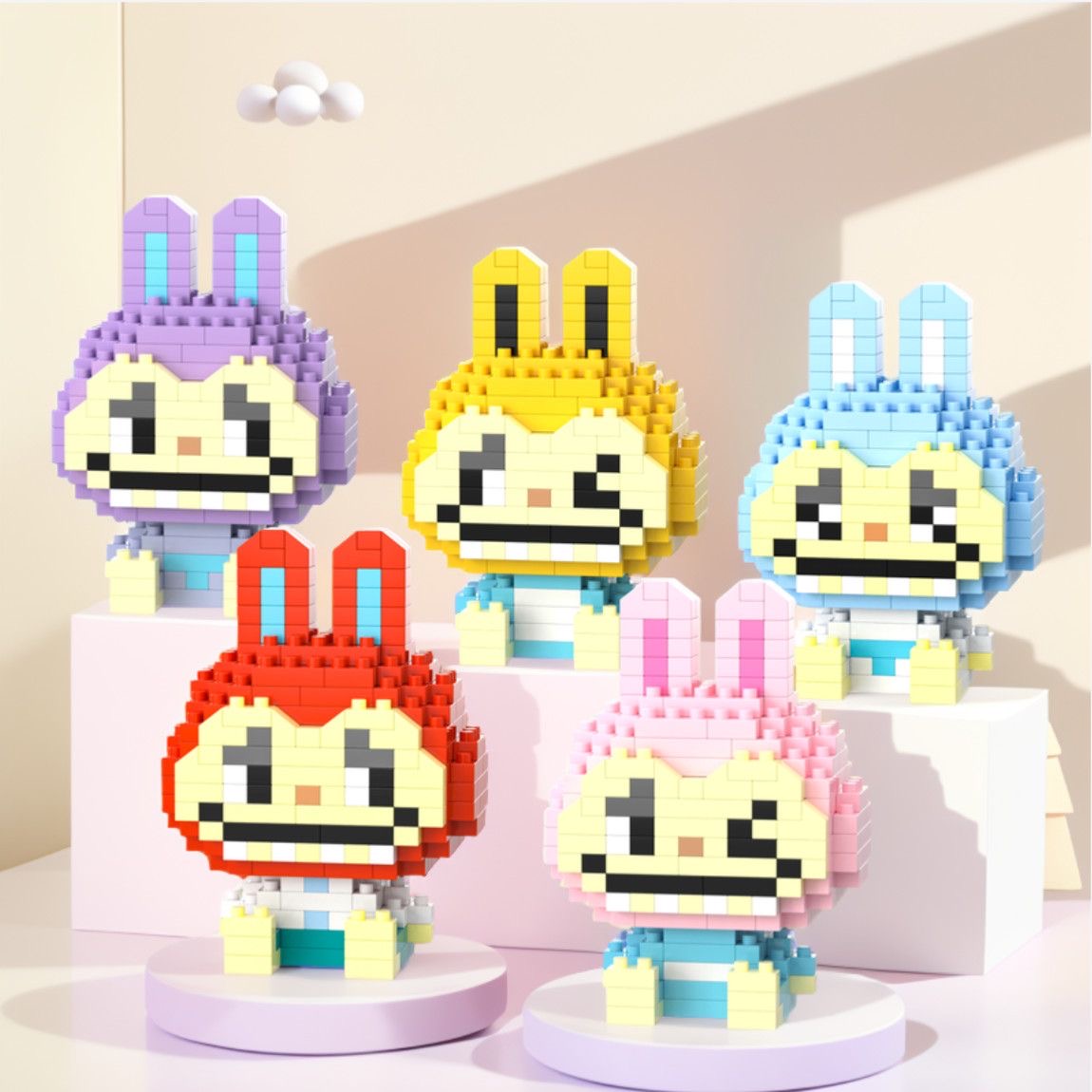 Mini Labubu Nano Brick Block Building Kid Gift Toy Table Decoration ...