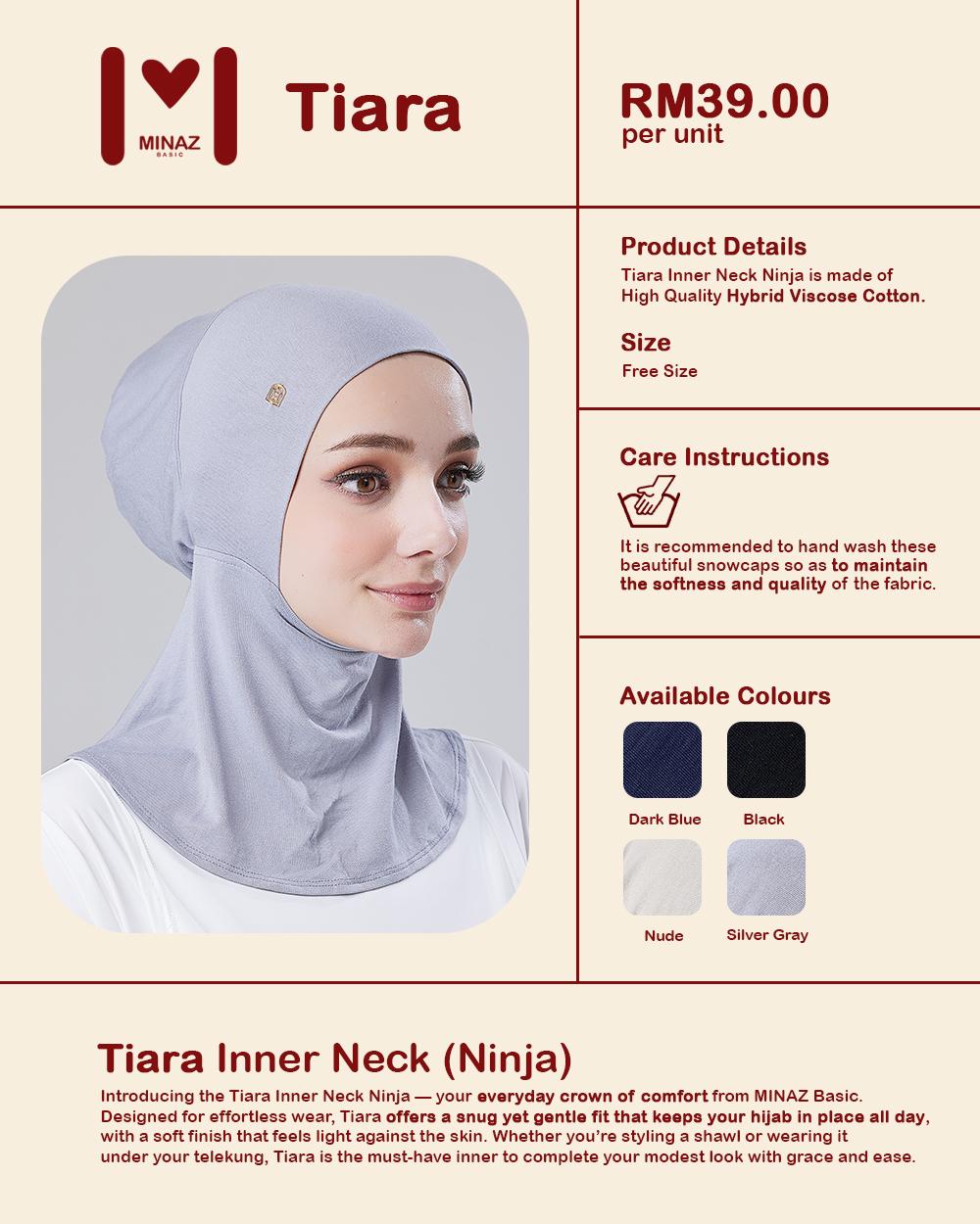 MINAZ BASIC | TIARA INNER NECK NINJA | Shopee Malaysia