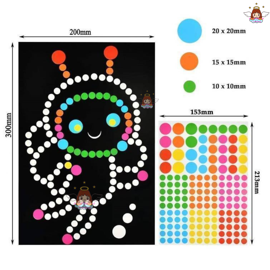 Dot Sticker Activity Sheet Sticker Book for Kids / Buku Sticker / Kids ...