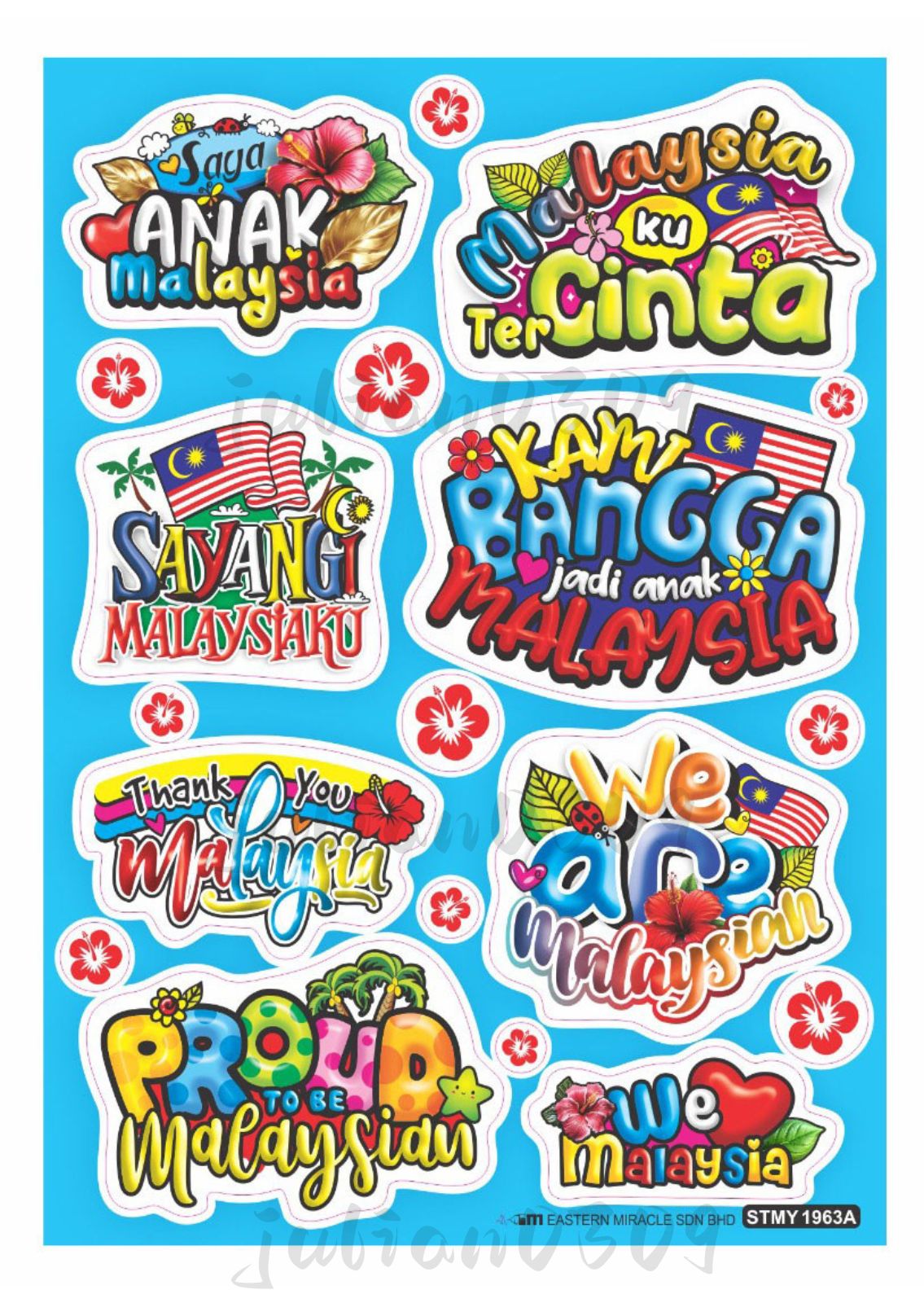 Merdeka Malaysia Sticker Saya Anak Malaysia Sticker Merdeka Sticker ...