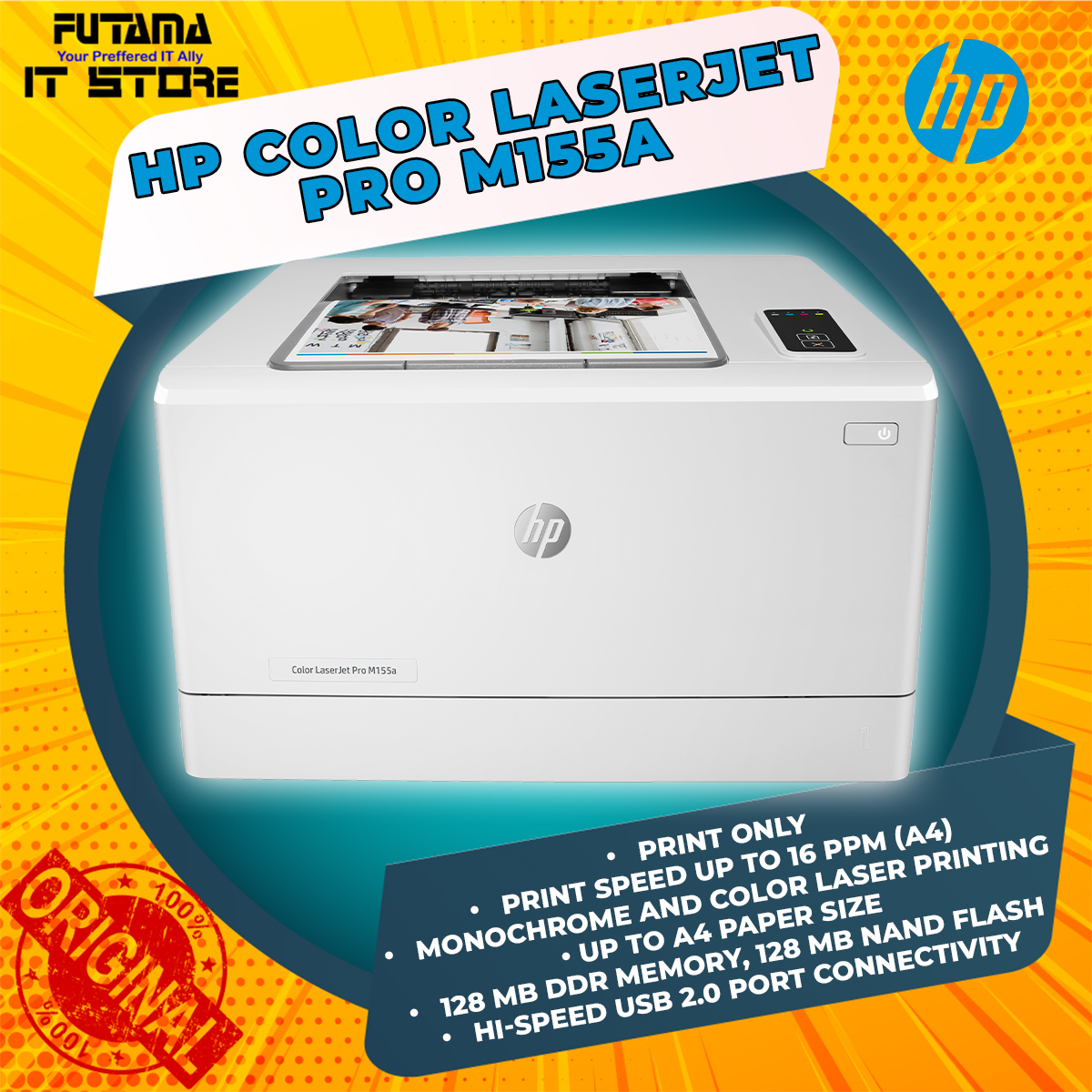 HP Color LaserJet Pro M155a - Print only/USB Connection/Up to A4 ...