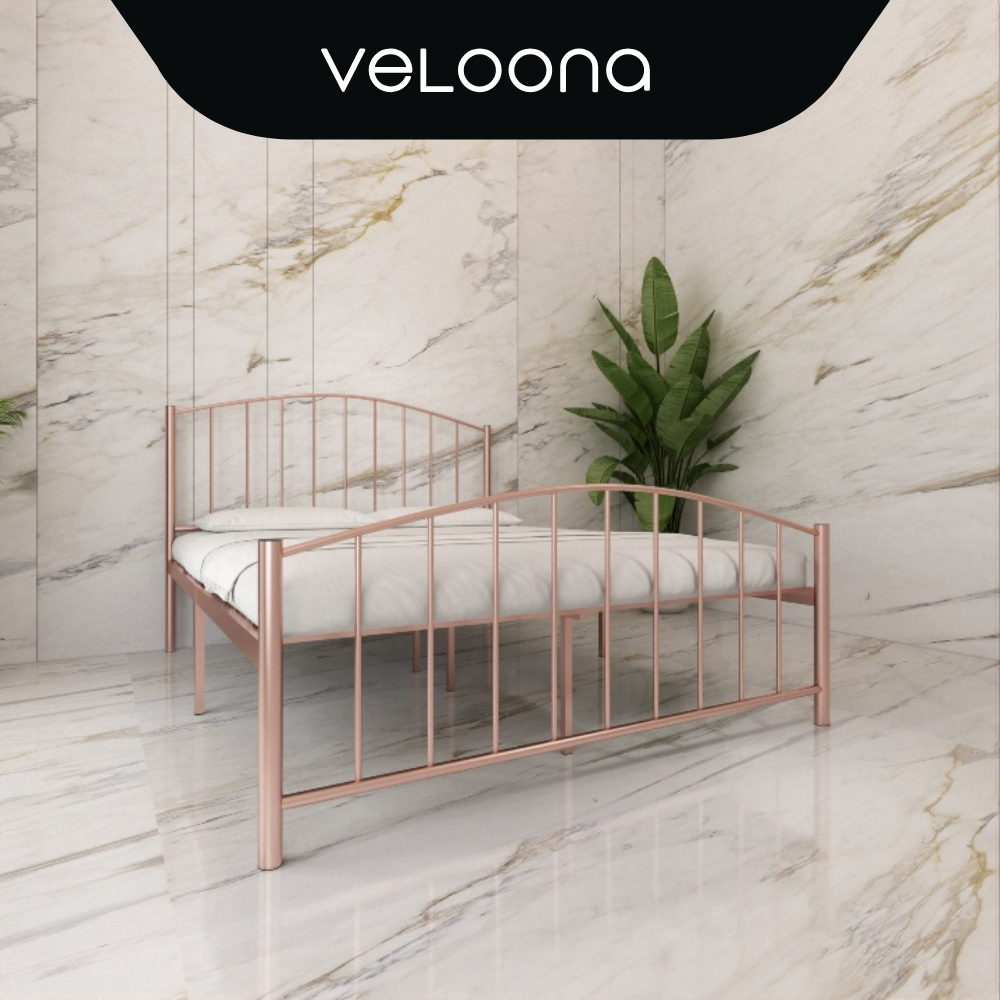 VELOONA Kingdom Queen Size Metal Bed Frame/ Katil Besi / Katil ( White ...