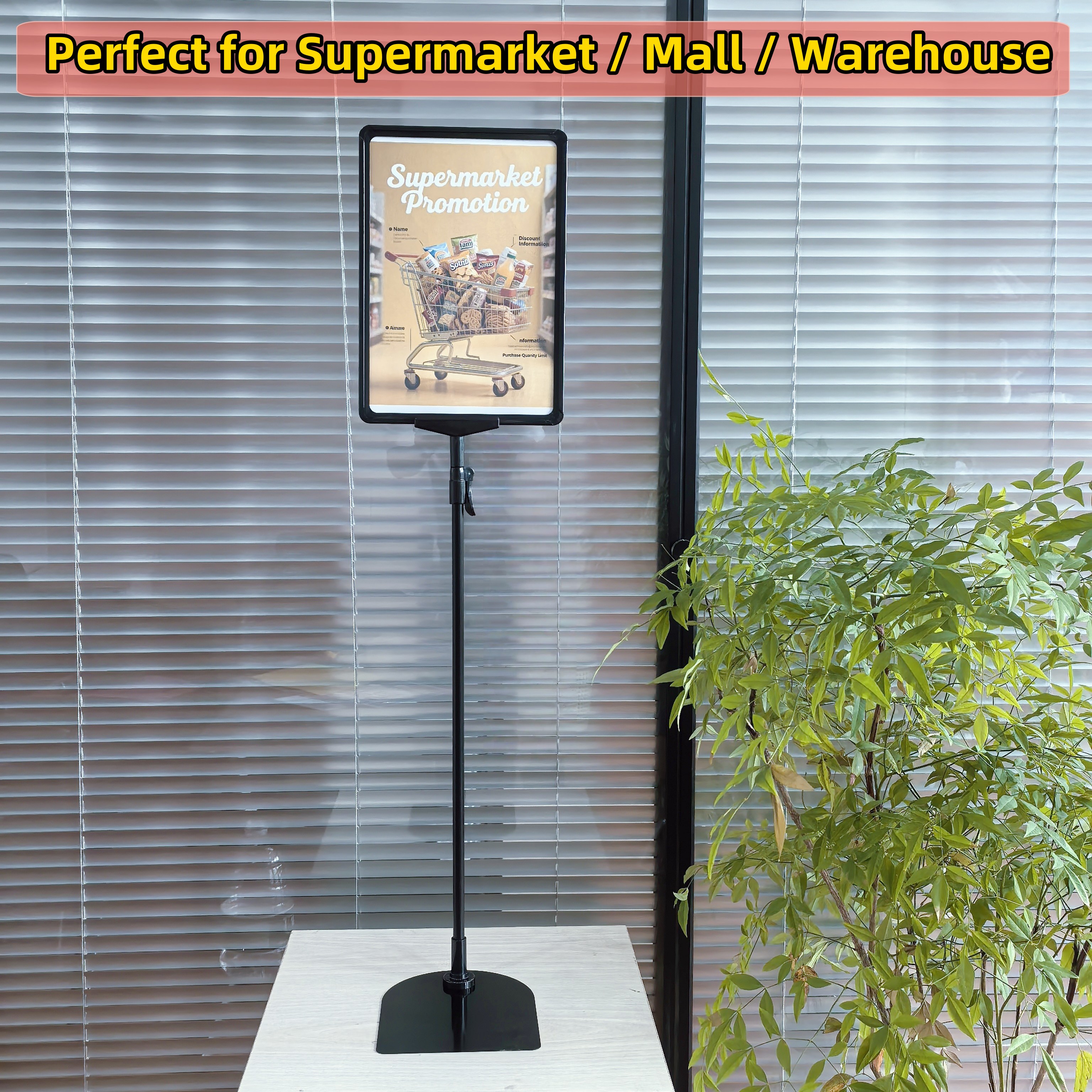 Metal Signboard Stand A4 Promotion Price POP Stand Table Top Poster ...