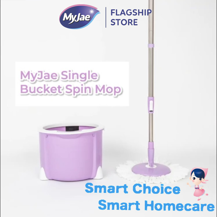 MyJae Single Bucket Spin Mop Lantai Moden Mop Save Place | Shopee Malaysia