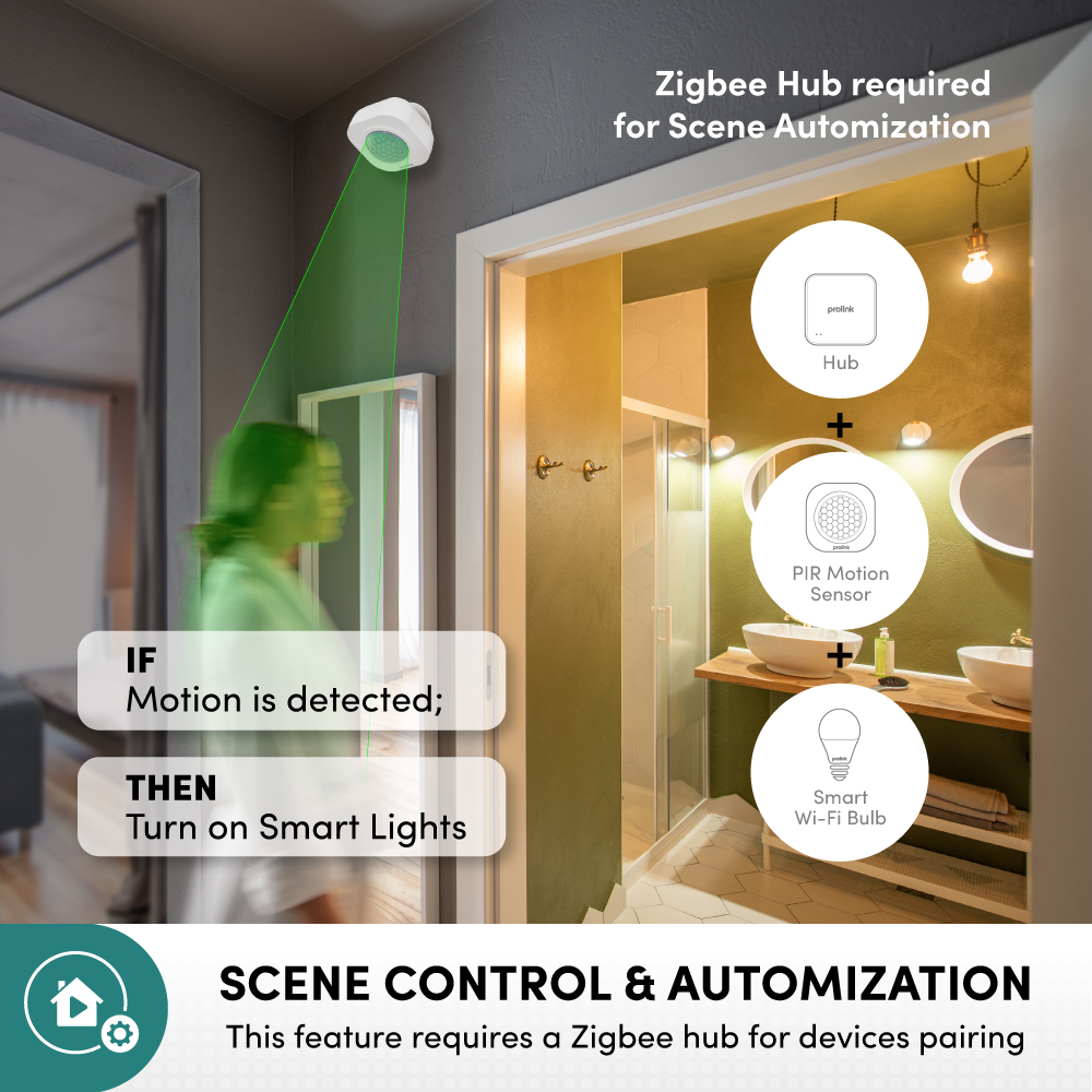 Prolink Smart Zigbee Hub/ Window Door Security Sensor / PIR Motion ...