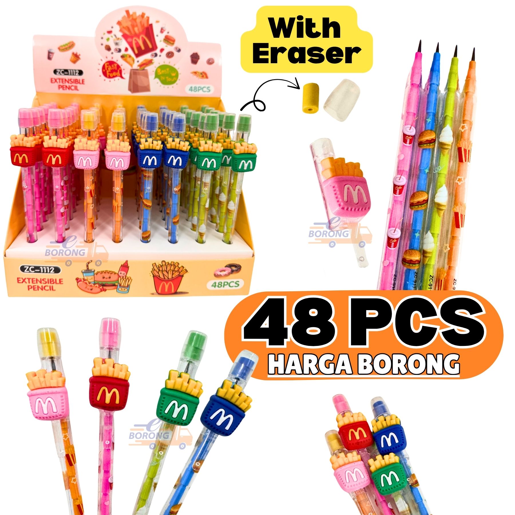 BORONG 【1 Box】Non Sharpening Bullet Pencil Kids Door Gift Birthday ...