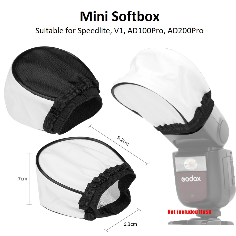 Universal Flash Diffuser Cloth Mini Softbox for Speedlite ( Suitable ...