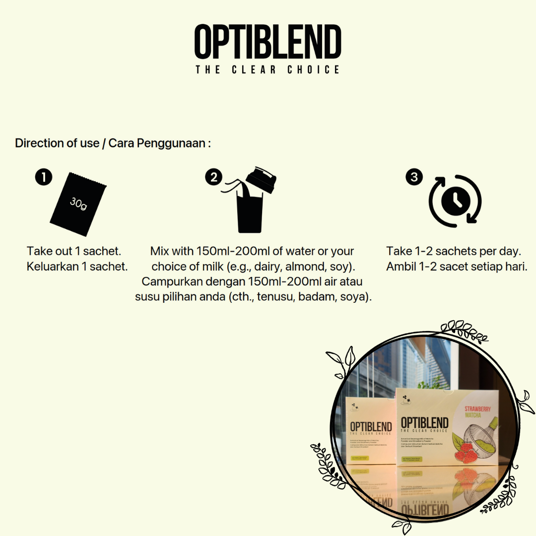 RuYuAn OptiBlend Botanical Beverage Powder [Meal Drink] 30Gx15Sachets ...