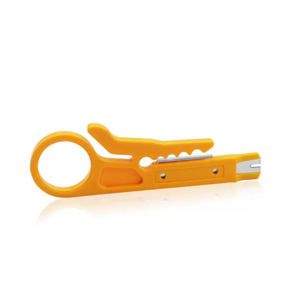 MINI Yellow Network UTP Lan Wire Punch Down Cable Wire Cutter Stripper ...