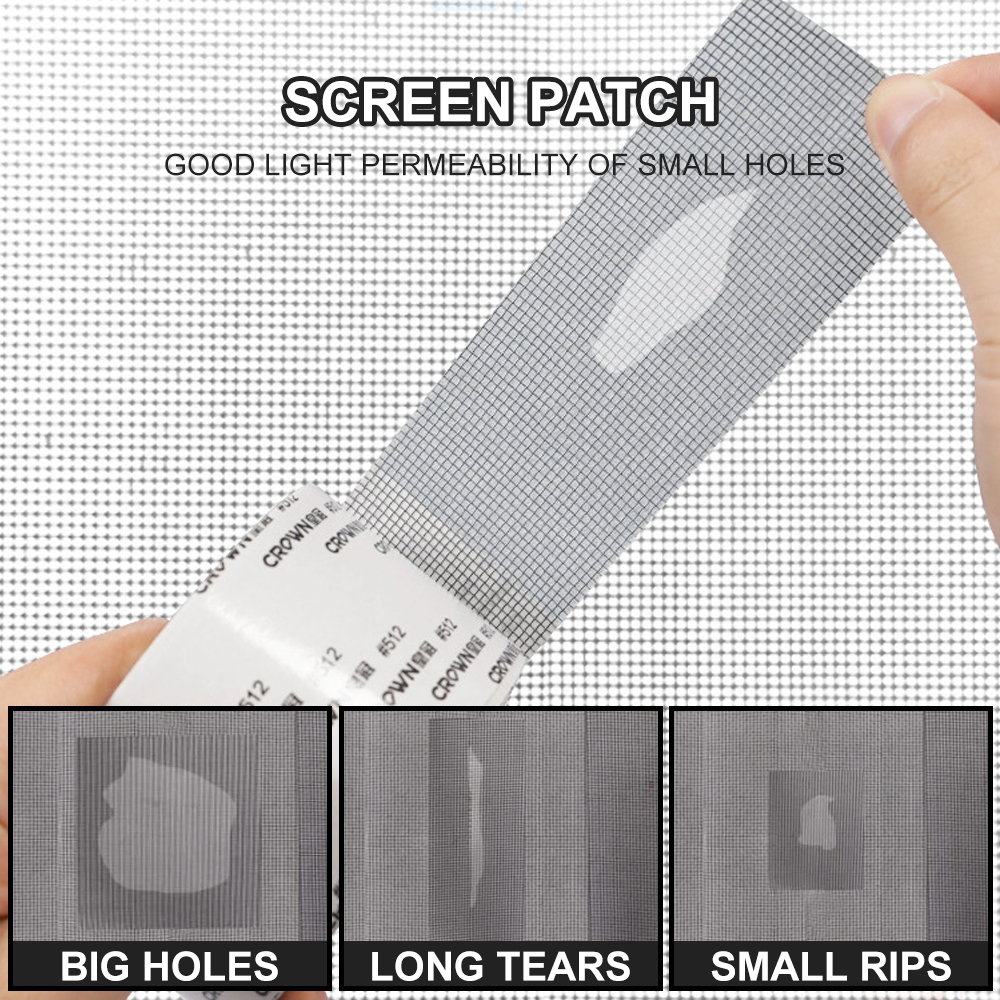 Self-adhesive Window Screen Mesh Breathable Mosquito Net Fix Mesh ...