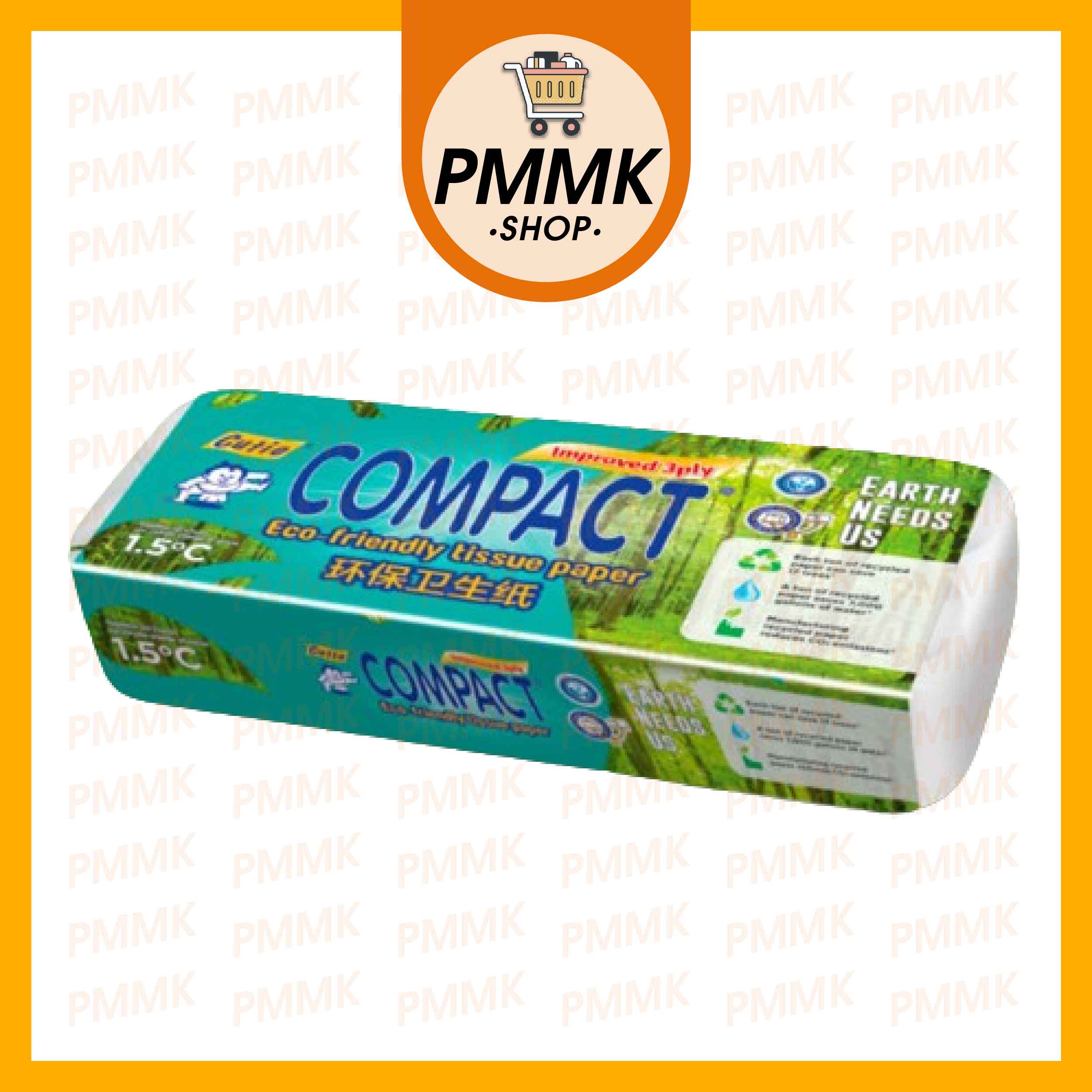 Cutie Compact Eco-Friendly Toilet Rolls 3 Ply 10Rolls (Green | Shopee ...