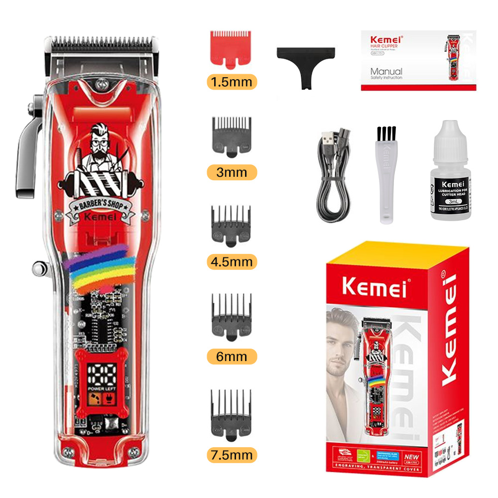 Kemei Hair Clipper for Men Professional Hair Salon Clippers ...