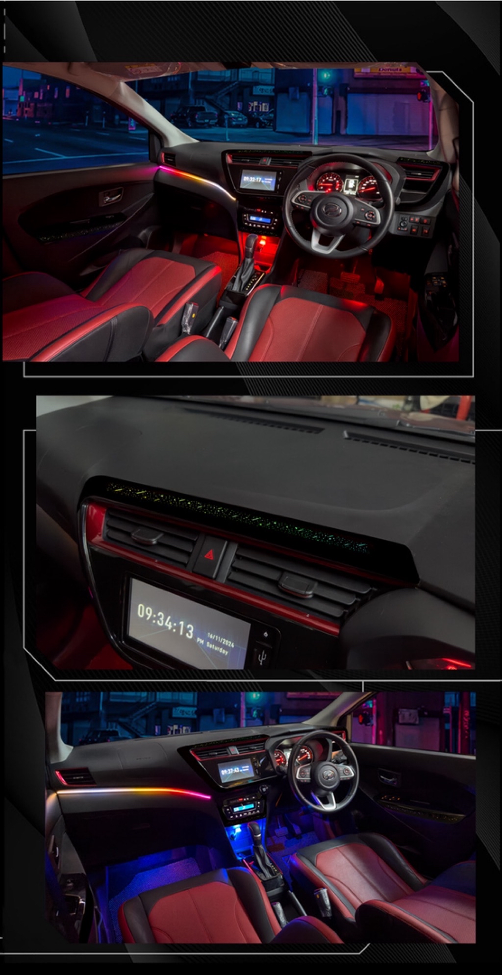 TCS myvi 2018-2025 car smart rgb 22in1 oem series car ambient light ...