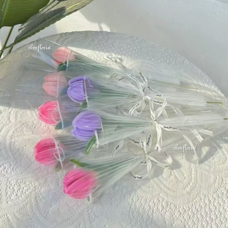 (25PCS) SINGLE V DESIGN Wrapping Waterproof Flower Paper Bouquet Gift ...