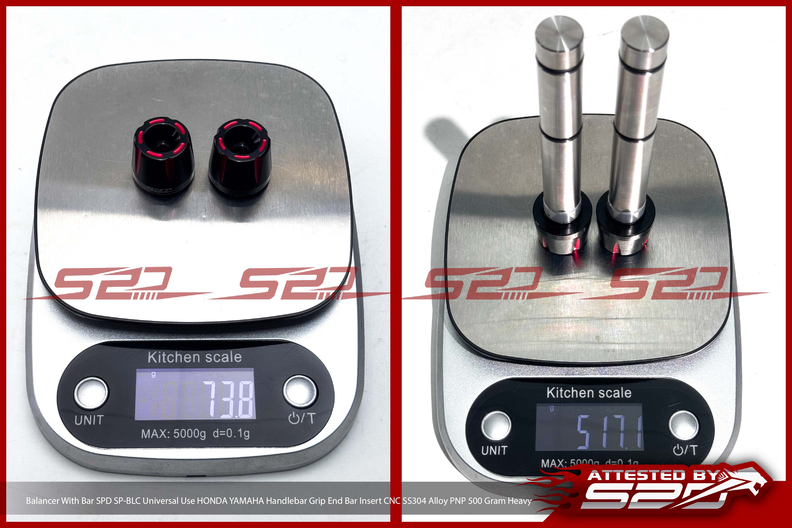 Handle Balancer SPD S2D Universal 18mm Handle Honda Yamaha Handlebar ...