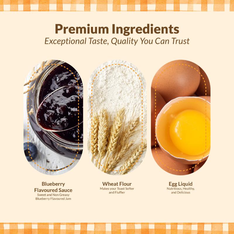 [BLUEBERRY TOAST] Ooobun by Neutrovis HALAL Homemade Bread with ...