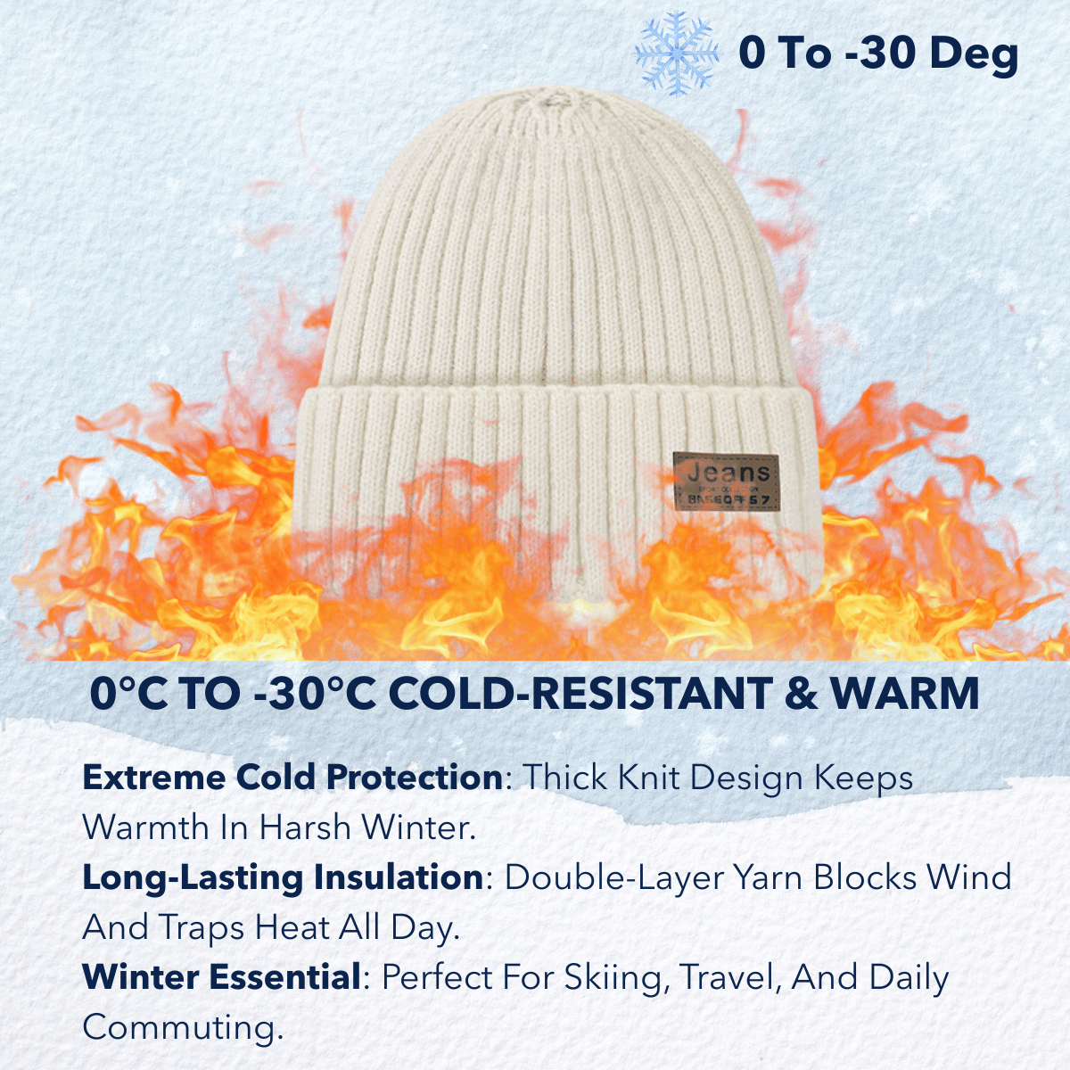 Hitchie A096 Men Women Winter Beanie Snow Cap Winter Hat Beanie Hat ...