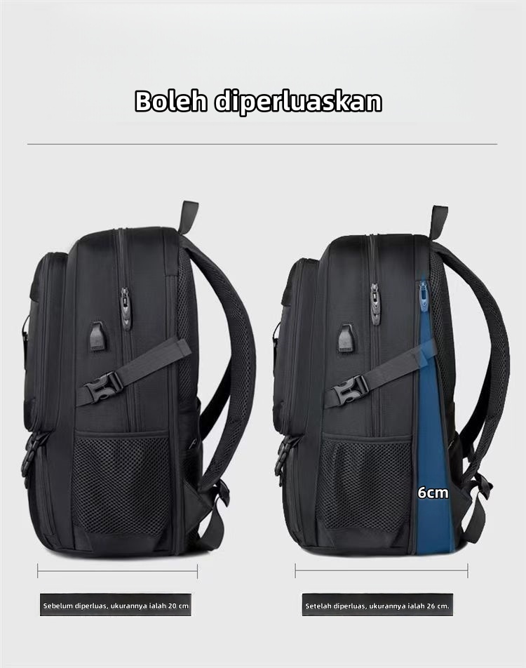 Beg Ransel Laptop Kapasiti Besar - Sesuai Untuk Travel, Kerja ...