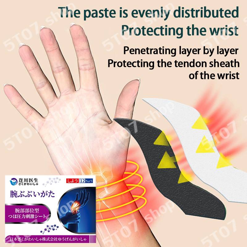 Tendon Sheath Sticker 12pcs Elbow Joint Sticker Wrist Finger Pain Sad ...
