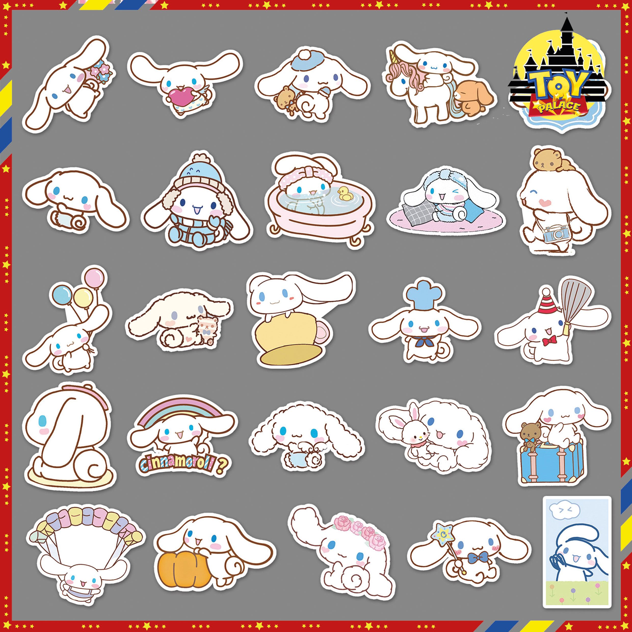 50 Piece Funny Cinnamoroll DIY Waterproof Stickers For Laptop Phone ...