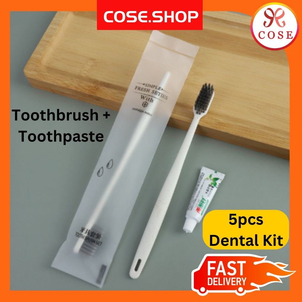 COSE Disposable Hotel Dental Kit / Toothbrush For Hotel Toothpaste Mini ...