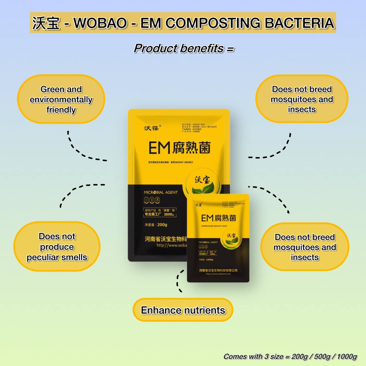 EM Composting powder Bacteria (200G/500G/1KG) | Shopee Malaysia