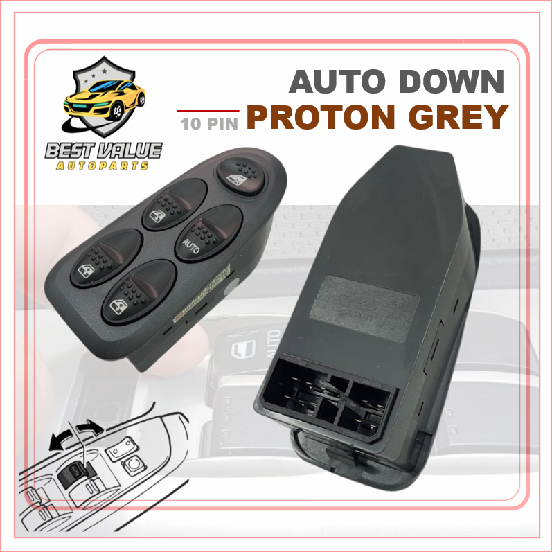 Power Window Main Switch Proton Waja Driver Side 10 Pin Auto Ready ...