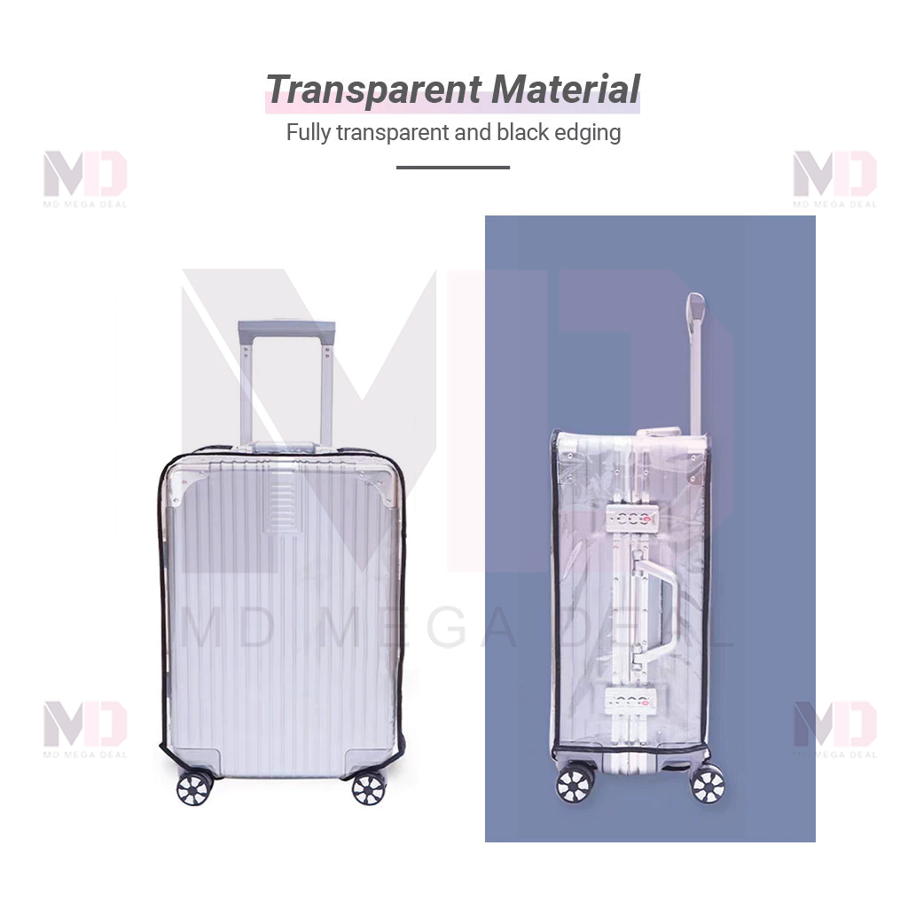 《Mega Deal》Transparent Luggage Cover Protector 18