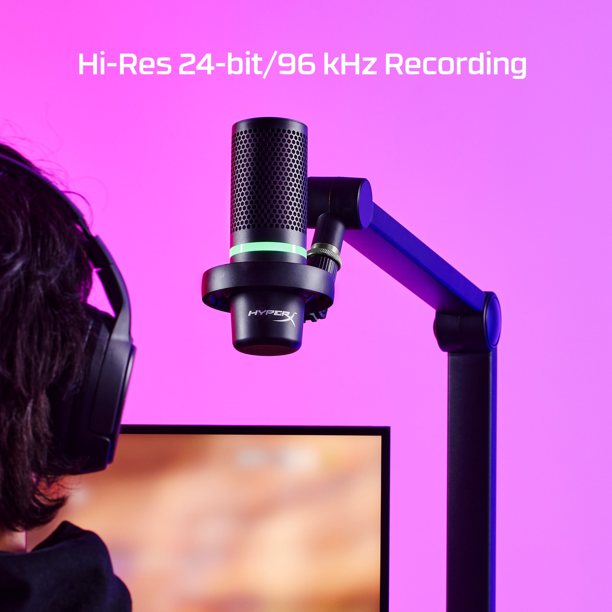 HYPERX Duocast USB Microphone with Customizable RGB Light Ring | Shopee ...
