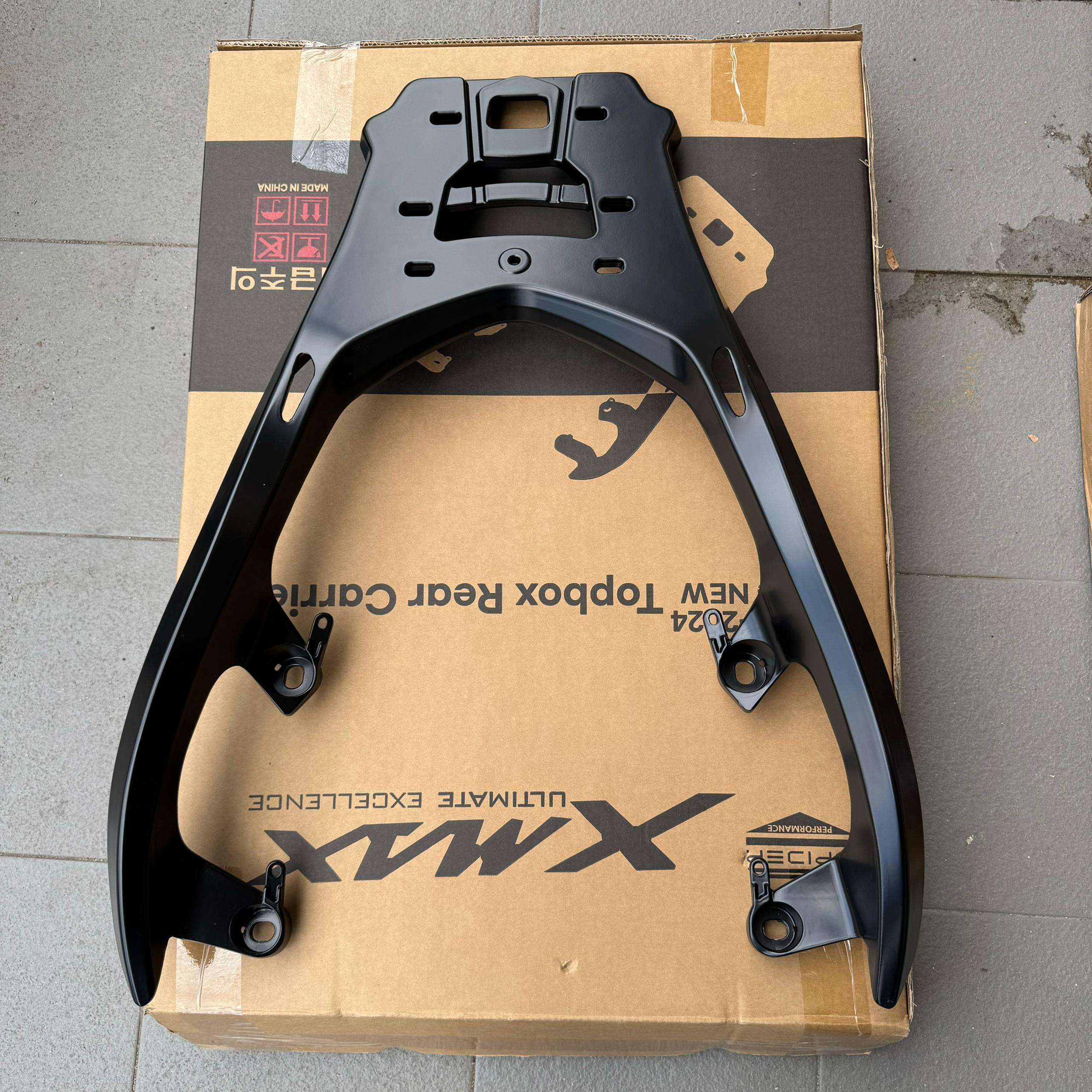 The New Top Box Rear Carrier Yamaha Xmax v2 Monorack / Top Rack Year ...