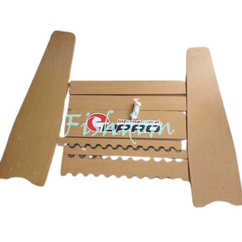 FISHDOM EUPRO 22 HOLE WOODEN FISHING ROD RACK ROD STAND DISPLAY RACK ...