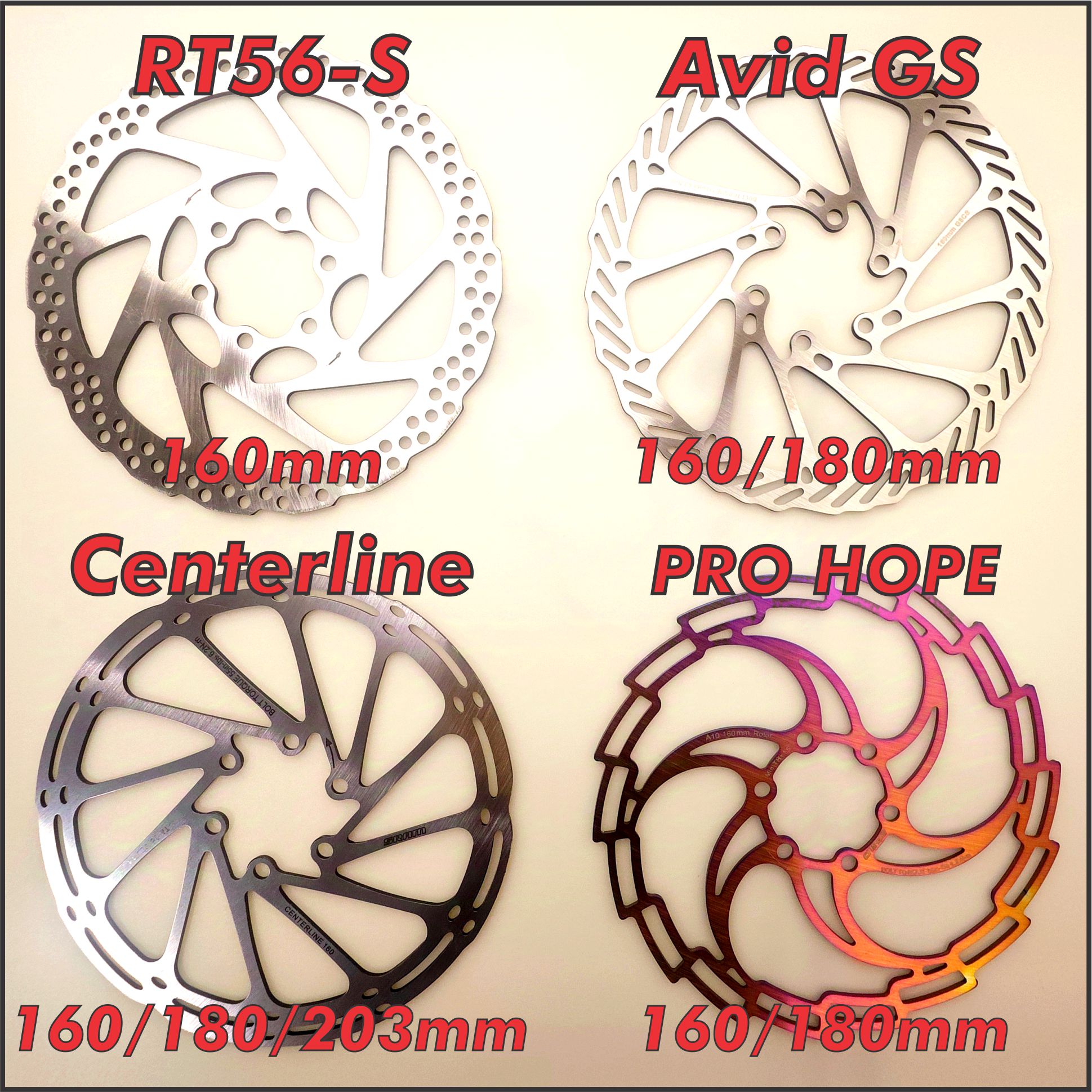 Rotor Centerline Avid GS PRO Rainbow Disc MTB Disk Brake Bike Basikal ...