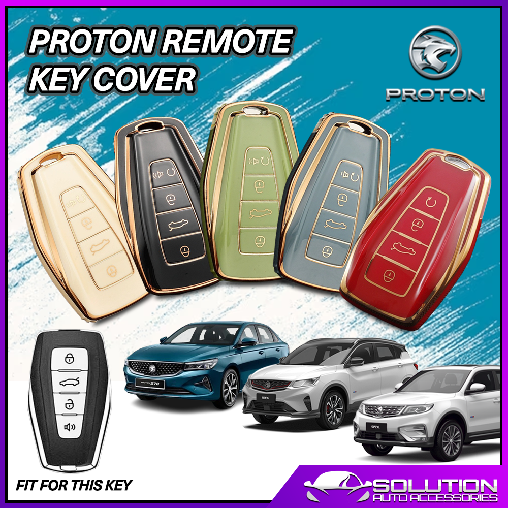 PROTON Key Cover Chrome Reflection TPU Car Key Cover X50 X70 Persona ...