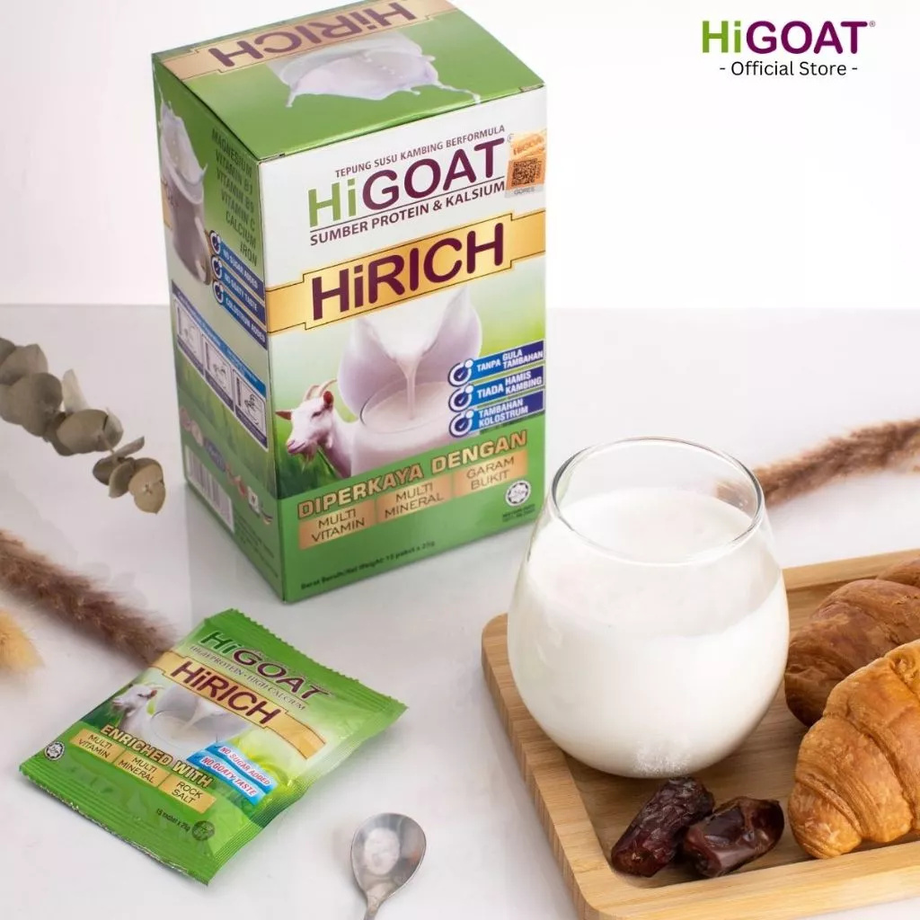 HiGOAT Hi Goat Hirich with Colostrum (15 Sachets) Added Multivitamin ...