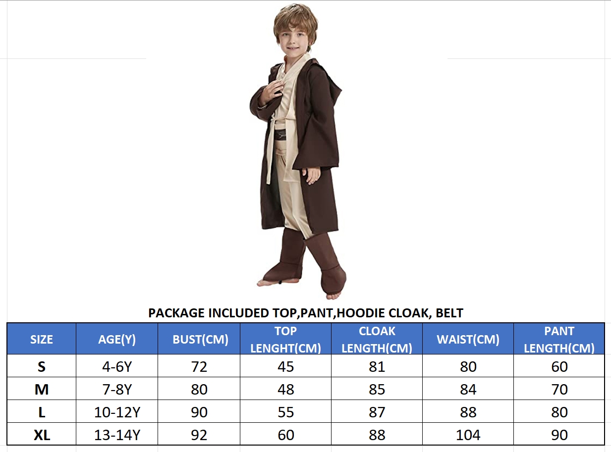 MYLITTLELASS Star Wars Family Cosplay Costume Set Jedi Robe Sith Cloak ...