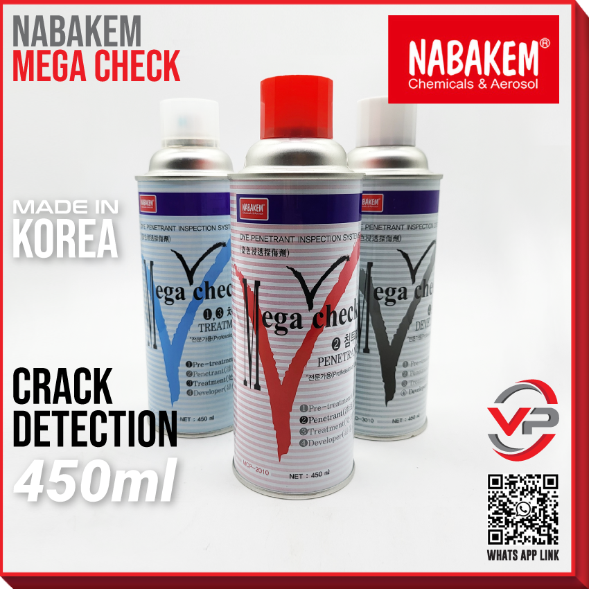 NABAKEM MEGA CHECK TREATMENT #1 #3 PENETRANT #2 DEVELOPER #4 WELDING ...