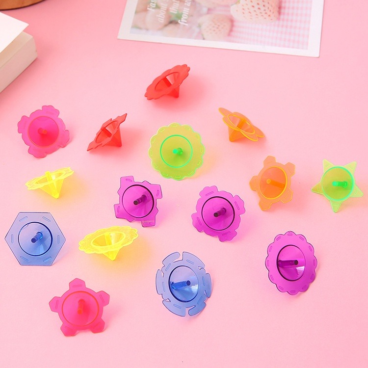 Kids Lace Spinning Top Toys Plastic Colorful Fidget Spinner Montessori ...