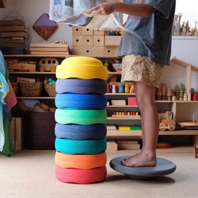 Balance Ball Stepping Stone River Crossing Stacking Stone Sensory Toy ...