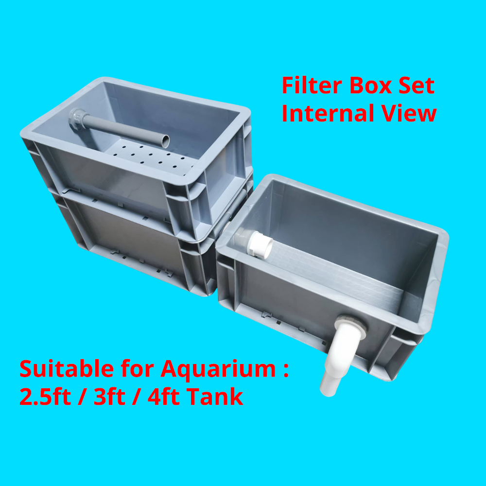 Aquarium Filter Box 2-Tier Extended Box 2T2C Filter Box Fish Tank Top ...