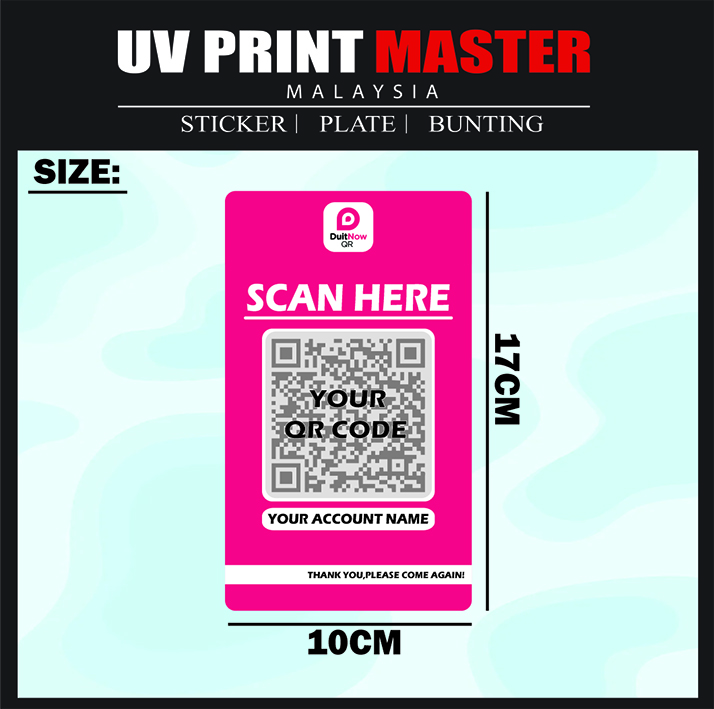 Touch n Go stand and DuitNow QR Code Stand for business customized ...
